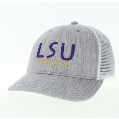 LSU Legacy YOUTH Stacked Wordmark Mid-Pro Structured Hat