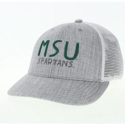 Michigan State Legacy YOUTH Stacked Wordmark Mid-Pro Structured Hat