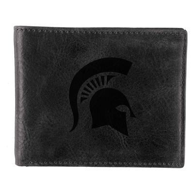 Michigan State Zulu Leather Bifold Wallet