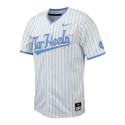 UNC Nike Replica Pinstripe Baseball Jersey