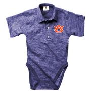  Auburn Wes And Willy Infant Cloudy Yarn Polo Hopper