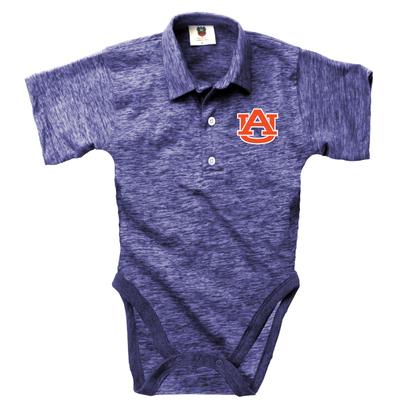 Auburn Wes and Willy Infant Cloudy Yarn Polo Hopper