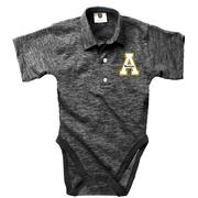  App State Wes And Willy Infant Cloudy Yarn Polo Hopper