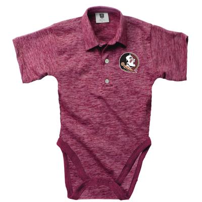 Florida State Wes and Willy Infant Cloudy Yarn Polo Hopper