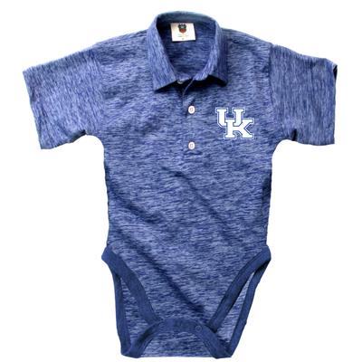 Kentucky Wes and Willy Infant Cloudy Yarn Polo Hopper