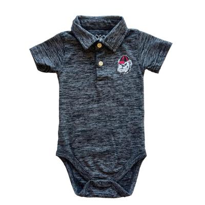 Georgia Wes and Willy Infant Cloudy Yarn Polo Hopper
