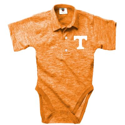 Tennessee Wes and Willy Infant Cloudy Yarn Polo Hopper