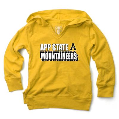 App State Wes and Willy Kids Burnout Hoodie