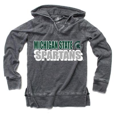 Michigan State Wes and Willy Kids Burnout Hoodie