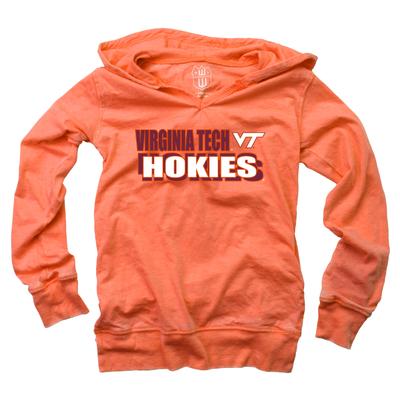 Virginia Tech Wes and Willy YOUTH Burnout Hoodie