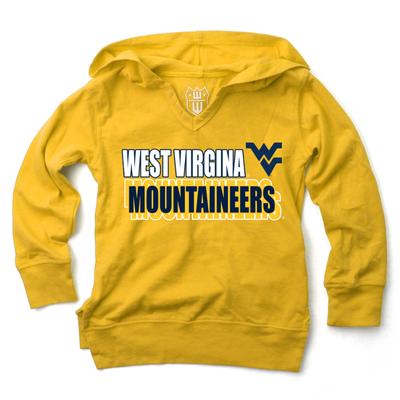 West Virginia Wes and Willy Kids Burnout Hoodie