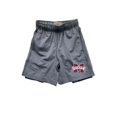 Mississippi State Wes and Willy YOUTH 2 in 1 with Leg Print Short