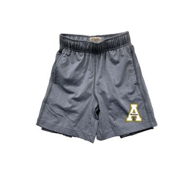 App State Wes and Willy Kids 2 in 1 with Leg Print Short