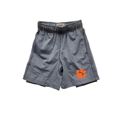 Clemson Wes and Willy Toddler 2 in 1 with Leg Print Short