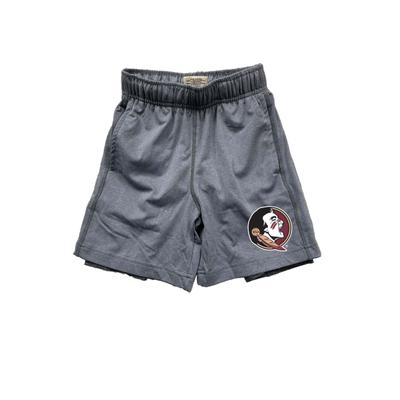 Florida State Wes and Willy YOUTH 2 in 1 with Leg Print Short