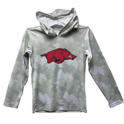 Arkansas Wes and Willy YOUTH Camo Beach Hoodie