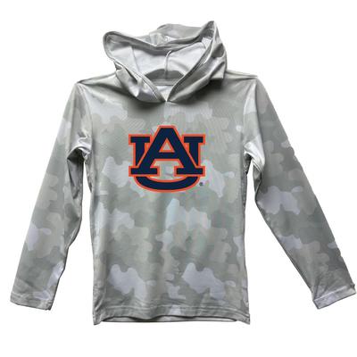 Auburn Wes and Willy YOUTH Camo Beach Hoodie