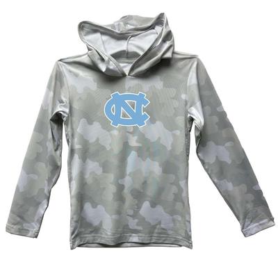 UNC Wes and Willy YOUTH Camo Beach Hoodie