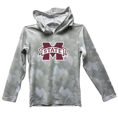 Mississippi State Wes and Willy YOUTH Camo Beach Hoodie