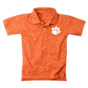  Clemson Wes And Willy Toddler Cloudy Yarn Polo