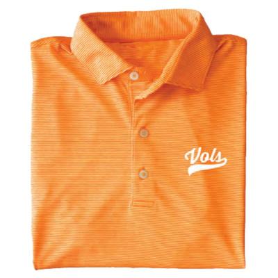 Tennessee Volunteer Traditions Micro Heather Stripe Polo