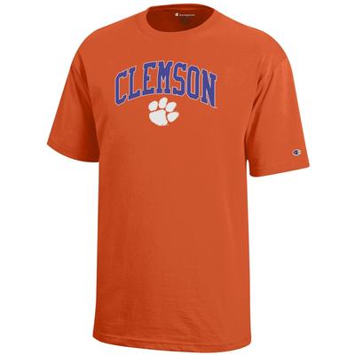 Clemson Tigers Champion YOUTH Arch Logo Tee