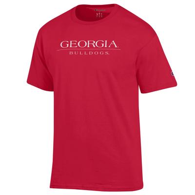 Georgia Champion Women's Straight Wordmark Tee