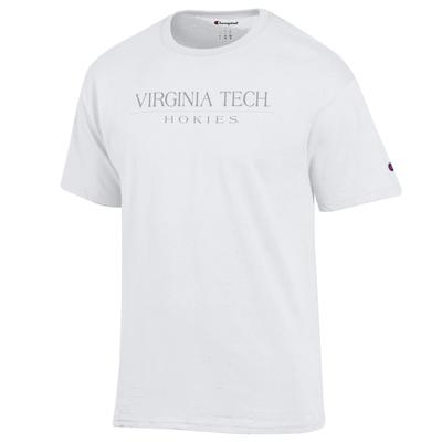 Virginia Tech Champion Women's Straight Tonal Wordmark Tee
