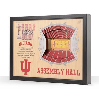 Indiana 25-Layer 3D Simon Skjodt Assembly Hall View Wall Art