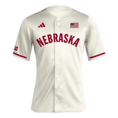 Nebraska Adidas Replica Baseball Jersey