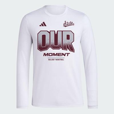 Mississippi State Adidas 2024 Bench Pregame Long Sleeve Tee