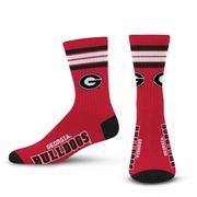  Georgia 4 Stripe Deuce Socks