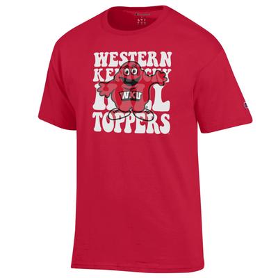 Western Kentucky Champion Team Stack Over Logo Tee
