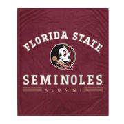  Florida State Pegasus Alumni Logo Fleece Blanket