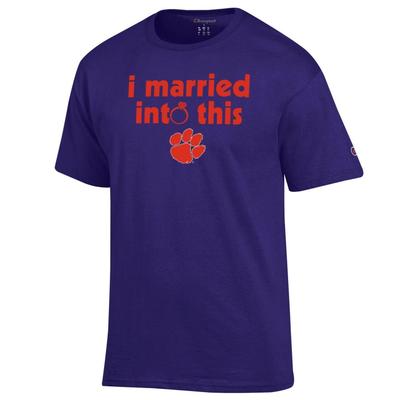 Clemson Champion Women's I Married Into This Tee