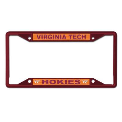 Virginia Tech Hokies Maroon License Plate Frame