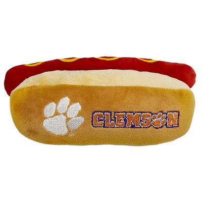 Clemson Plush Hotdog Pet Toy