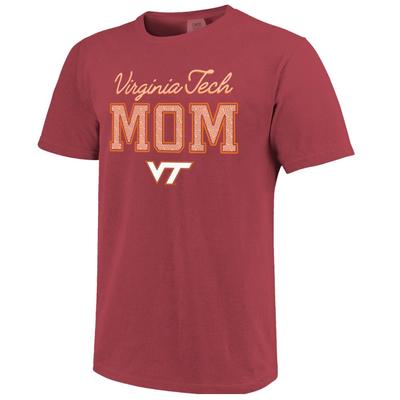 Virginia Tech Dotted Mom Comfort Colors Tee