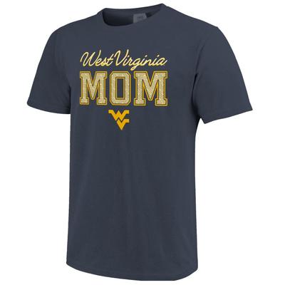 West Virginia Dotted Mom Comfort Colors Tee