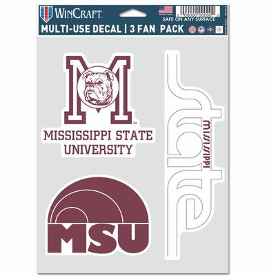 Mississippi State Vault 3-Pack Decals