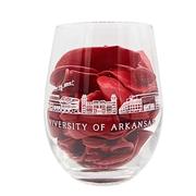  Arkansas 12 Oz Skyline Wine Glass