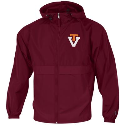 Virginia Tech Vault T Over V Champion Full Zip Lightweight Jacket