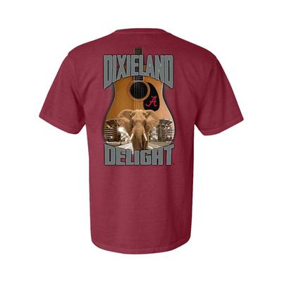 Alabama Dixieland Delight Guitar Elephant Comfort Colors Tee