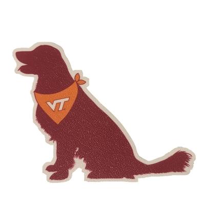 Virginia Tech Seasons Designs Dog Rugged Sticker