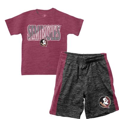 Florida State Wes and Willy Toddler Tee and Contrast Short Set