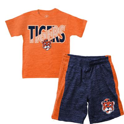 Auburn Wes and Willy Toddler Tee and Contrast Short Set
