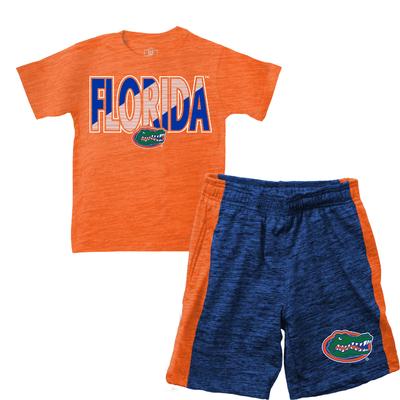 Florida Wes and Willy Toddler Tee and Contrast Short Set