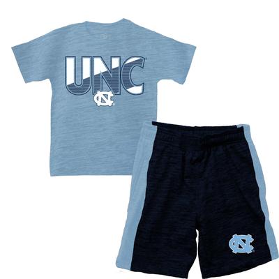 UNC Wes and Willy Toddler Tee and Contrast Short Set