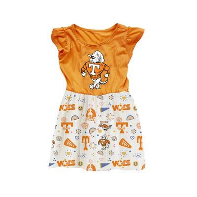 Tennessee Wes and Willy Vault Kids Print Princess Dress