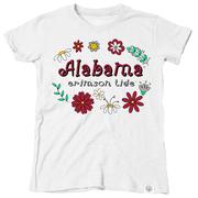  Alabama Wes And Willy Toddler Flower Design Blend Tee